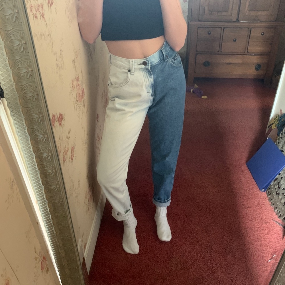 Two Toned Vintage Lee Mom Jeans